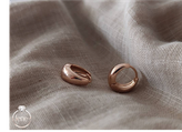 گوشواره حلقهای ژوپینگ مدل حلقه وسط پهن
