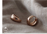 گوشواره حلقهای ژوپینگ مدل حلقه وسط پهن