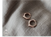 گوشواره حلقهای ژوپینگ مدل پنج ضلعی